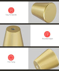Gold Dresser Knobs Set Of 10 Small Gold Drawer Knobs For Cabinets And Furniture Easy Install With Included Screws One Inch And One And Three Quarter Inch Sleek Modern Hardware Upgrade For Dressers Cabinets Chests And Nightstands, brushed gold aluminum alloy