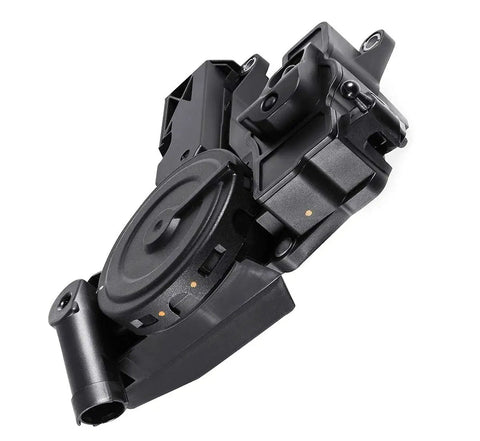 High-angle view of PCV Valve Engine Crankcase Vent Oil Separator, part of Upgrade Your Ride With This PCV Valve Engine Crankcase Vent Oil Separator Breather Hose Kit For Audi A3 A4 A5 Q5 TT And VW Beetle CC Jetta Passat Tiguan Replacement 06H103495AB 06H103495AH 06H103495B, shown in black plastic.