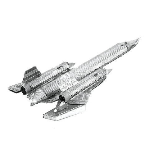 SR-71 Blackbird 3D Metal Model Kit For Easy Assembly No Glue Needed Clip And Twist Tabs With Tweezers Ideal Hobby Project For Teens And Adults Durable Aircraft Build Fascinating Tech Replica.
