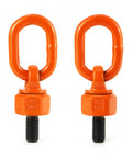 Beefy Heavy Duty M16 Swivel Hoist Ring Two Pack 1.12 To 2 Ton Working Load Limit 360 Degree Rotation G80 Alloy Steel