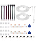 All In One Must Have Solderless RGB LED Strip Connector Kit With 4 Pin 5050 Connectors, L Shape For 10mm Wide Strips, Easy Install