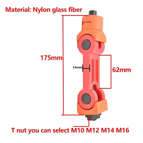 Solid Universal Cnc Mill Machine Positioner With Hella Precise Work Piece Stop For Rock Solid Angle And Height Adjustments Shop Ready Durable Fixturing Gear That Works Like A Charm Every Time, nylon glass fiber construction, 175mm height.