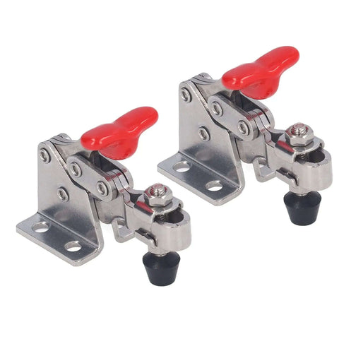 Quick Release Vertical Toggle Clamp For Woodworking 150 Lb Holding Capacity Easy Pin Removal Smooth Lever Action Heavy Duty Fixture For Home Diy