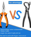 Mejiao exhaust hanger removal tool with orange-handled pliers and black exhaust hanger separation pliers
