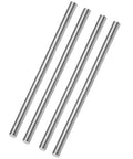 Four Pieces 10 Mm By 305 Mm 304 Stainless Steel Rods For DIYers And Model Makers, solid round metal bar shafts displayed