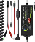 Versatile Adjustable DC Power Supply 3V To 36V 4A 144W With LCD Display 14 Tip Adapters 100V To 240V AC To DC Converter