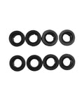 Heavy Duty Suspension Upper Lower A Arm Control Lever Flanged Sleeve Bushings Isolators Kit Eight Piece Replacement M158746 set of black bushings