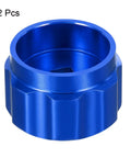 Round Wheel Handle 2 Pack For Faucet Knobs And Handwheels, Aluminum Alloy Blue Replacement Knob