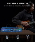 Guitarist using Intelligent Multi Effects Guitar Pedal With 52 Amp Models 16 Cab Simulations 7 Effect Modules and 9 IR Slots