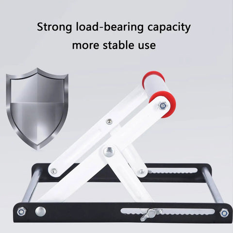Kickass Foldable Cutting Machine Stand With Balanced Lift System No Sweat Material Handling Portable Steel Workbench Rig For Tight Job Sites with strong load-bearing capacity