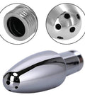 Dual Shower Head Enema System With Aluminum Nozzles, Flushing Cleansing Wand, 130 Mm Length, 2 Adjustable Heads, Silver Finish