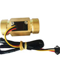 Brass Water Flow Switch Sensor 1-30 Liters Per Minute with Three Quarter NPT Thread for water heaters, DC 5-15V close-up view
