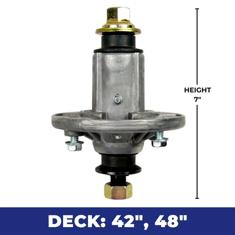 Heavy Duty Spindle Assembly For Riding Lawn Mower Replaces John Deere GY21098 And Husqvarna 187291 Fits 42 48 54 Inch Decks With Bolts 2 Pack No Sweat Install Runs Like New Straight Shooter Solid Grind All Season Long