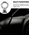 T Slot Bolt Tie Down Anchor M8 Eye Bolt Hardware Kit For Roof Rack Track Universal Mounting Accessory For Cargo Kayak Canoe And Truck Bed Secure Gear Fast, stainless steel M8 eye bolt tie down anchor on roof rack track