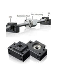 BK12 And BF12 Bearing End Blocks For 16mm Ball Screw Linear Motion CNC Includes Angular Contact Bearing Fixed End Block Float End Block Locknuts And Circlips Compatible With SFU1604 SFU1605 SFU1610