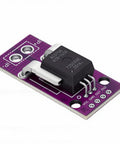 Heavy Duty Hall Effect Current Sensor 50A Linear Module For Power Monitoring with purple PCB and integrated circuit.