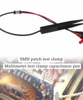 All In One SMD SMT Test Clip Leads For Digital Multimeters Probe Tweezers With Gold Plated Connectors close-up image