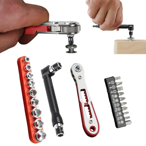 Pro Grade Ratchet Screwdriver Set With 36 Tooth Ratchet Driver Bits And Sockets for DIY Home Repairs and Assembly projects