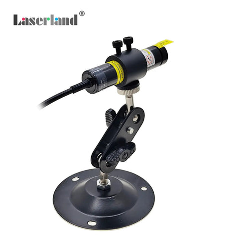 Green Cross Laser Alignment Light For Heat Press And Screen Printing, Focusable And Adjustable Line Width, on a mount base