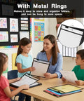 Teachers and students using 32 Pack Reusable Dry Erase Pocket Sleeves Clear PVC Sheet Protectors For Classrooms And Offices