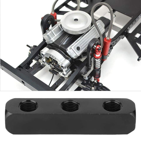 Three Way Air Hose Inline Manifold Block Splitter One Quarter Inch Aluminum For Pneumatic Tools And Compressors