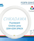 Get Your Space Lit With 8 Inch Circular Fluorescent Bulbs 22W T9 Circline 1250 Lumen Daylight 6400K G10q 4 Pin Base Energy Saving