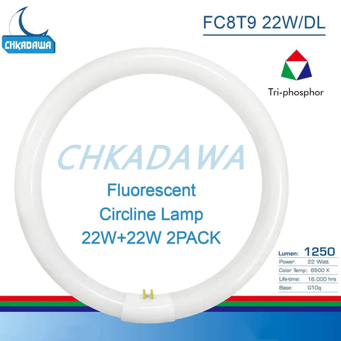 Get Your Space Lit With 8 Inch Circular Fluorescent Bulbs 22W T9 Circline 1250 Lumen Daylight 6400K G10q 4 Pin Base Energy Saving
