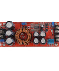 Top view of Beefy 1200W 20A DC-DC Boost Converter For Cars, Step-Up Power Supply Module, showing components and circuitry layout.