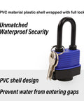Beefy 4 Pack Keyed Alike Padlocks With Long Shackle Laminated Steel Construction Chrome Finish Same Key Opens All Locks