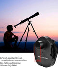 1.25 Inch 5 Position Manual Filter Wheel for Telescopes with T2 Mount Camera Adapter in silhouette of telescope setup
