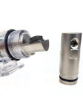 Close-up of Inline Waterproof ANL Fuse Holder For 0 2 And 4 Gauge Wires High Current Fuse Block showing connection parts