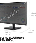 32 Inch IPS Monitor With Full HD 1080p, Thin Bezel Design, Built In Speakers, HDMI And VGA, Flicker Free Eye Care