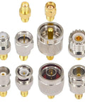 Must Have 20 Piece SMA Adapter Kit For Quick SMA To UHF SO239 N Type BNC F Type Gold Plated Coax Connectors Gear For Ham Radio SDR FPV