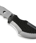 D2 Steel Tracker Fixed Blade Knife Blank For Knifemaking With Hammered Finish 3.5 Inch Blade Full Tang Predrilled Handle Holes
