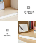 4 Pack Plastic Poster Mailing Tubes With Sealed Caps for Easy Storage and Transport, displayed on a desk with books and frames