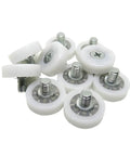 10 Pack POM Drawer Wheels DR22C6L8 22mm Sliding Plastic Drawer Rollers for Smooth Glide with white durable bearings