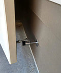 Two Pack Stainless Steel Door Stopper With Hook And Sound Dampening Rubber Bumper Wall Mounted Door Holder Hardware in use