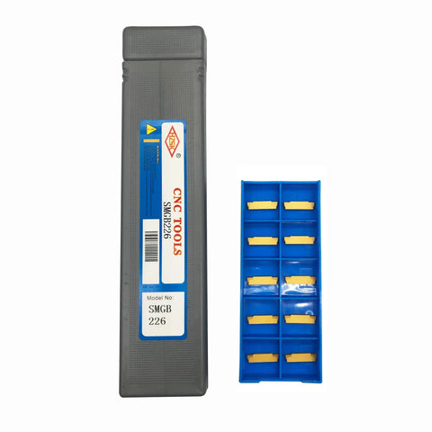 Grooving And Slotting Tool Kit For Lathe Turning With Cut Off Tool Holder And 12 MGMN200 Carbide Inserts, SMGB226 Blade Plate