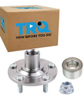 Front Passenger Side Wheel Bearing And Hub Kit For Lexus ES330 ES350 RX330 RX350 RX400h Toyota Avalon Camry And Highlander 2001 To 2016 Drop In Ready Easy Install Plug And Play OEM Quality Replacement Wheel Hub Bearing Set, showing components and packaging.