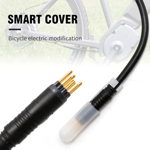 9 Pin Ebike Motor Cable Connector 60 Cm With Hall Sensor, 12V To 72V Extension Cable For Electric Bicycle, Male 9 Pin Connector, Durable Sealed Adapter For Ebike Conversion Parts