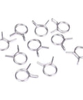 Stainless Steel Hose Clamps 5mm To 14mm Set Heavy Duty Spring Clip Fuel Line Clamps For Hoses And Tubes Rust Resistant Tightening Hardware Leakproof Sealing 10 Pack