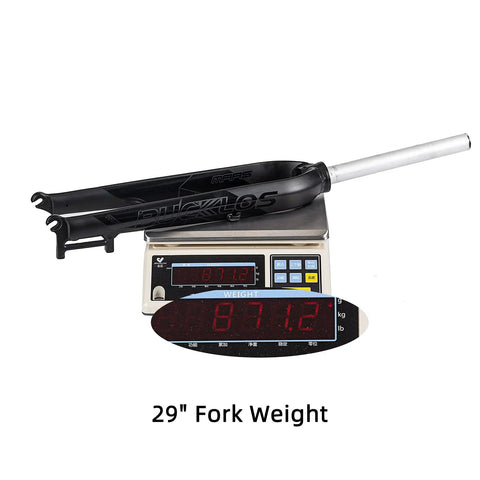 Rigid Mountain Bike Fork For 26 27.5 29 Inch Wheels Aluminum Alloy 1 1 8 Inch Steerer Disc Brake Compatible QR 9x100 weight 871g