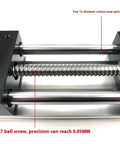 Dual Shaft Ball Screw Linear Motion Stage With Stepper Motor Precision Electric Cross Slide Module 1000 Millimeter Stroke showing C7 ball screw.