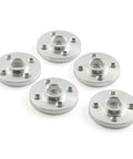 Universal Servo Horn Aluminum Alloy 25T Disc for RC Car and Helicopter Servos, 20mm Diameter with 14mm Mounting Hole, 5-Pack