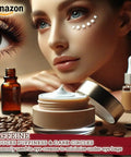 Straight Up Caffeine Powder For Homemade Skincare Creations And DIY Beauty Fixes That Hits Different On Tackling Cellulite Firming Skin And Boosting Circulation In Natural Bath And Body Blends Legit Raw Ingredient. Eye cream with caffeine applied under eyes.