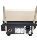 Heavy Duty Automatic Coin Counter Machine With Blazing Fast Sorting Capability Up To One Thousand Five Hundred Per Minute back view showing power connections.