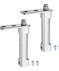 Zinc Alloy Freezer Door Hinges Replacement Kit With Screws, Durable Swivel Fridge Door Hinges For Refrigerator Freezer Doors, 2 Pcs, Easy Retrofit, Smooth Operation, Silver Finish