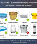 Various containers for Portable Immersion Water Heater 1000W 110V With On Off Switch For Travel Buckets, includes plastic and wooden containers