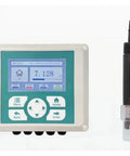 Industrial Wastewater PH Controller Meter And Online Flow Meter With Slick Water Sensor For Real Time Tracking display with pH readout.