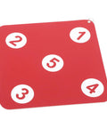 Durable Double Sided Rubber Fencing Target For Indoor And Outdoor Practice Quick Setup Practice Tool with numbered red surface